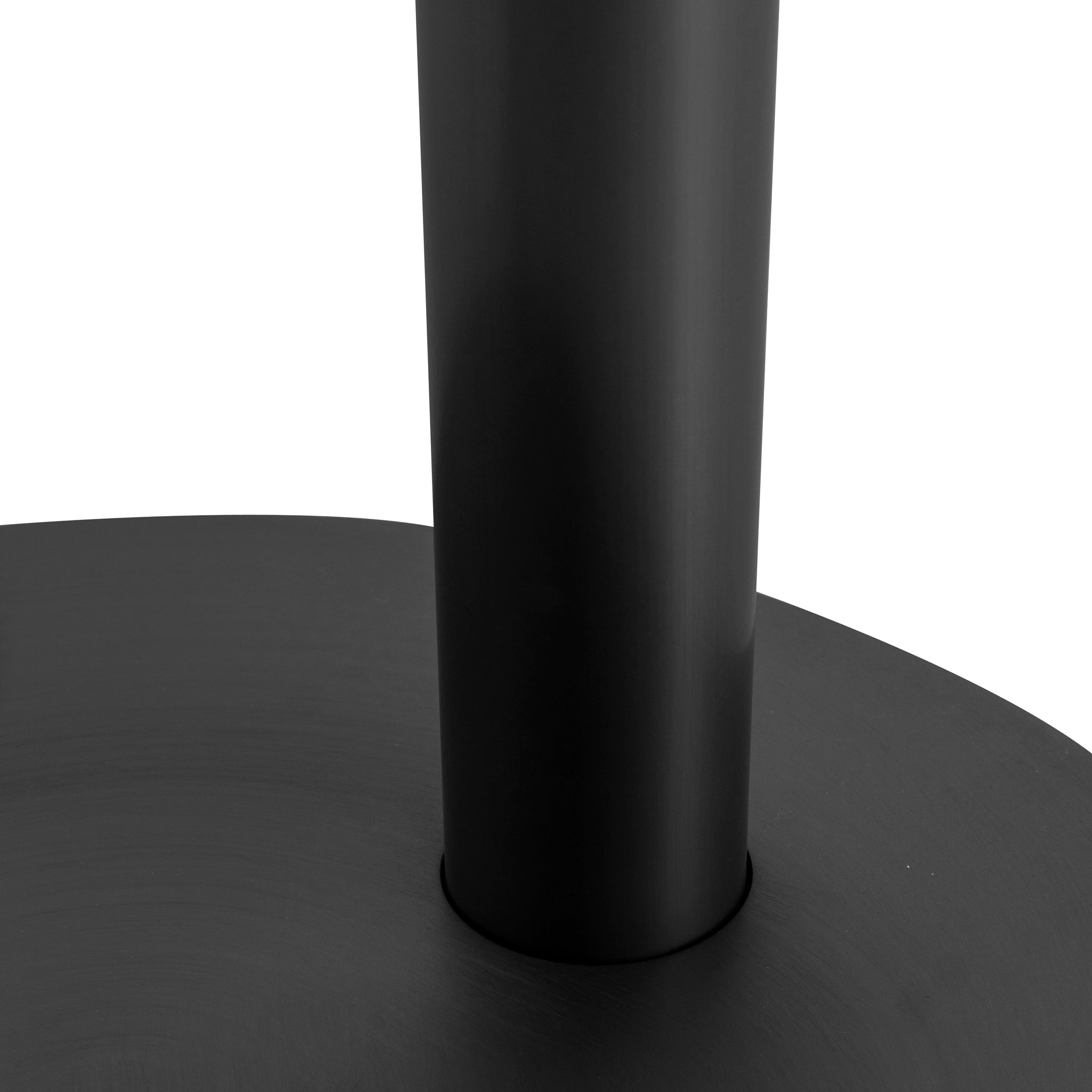 Ex Display - Jovan 68cm Brush Black Bar Stool - Silver Grey Boucle Bar Stool Blue Steel Sofa- Core