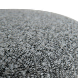 Jovan 68cm Matte Black Bar Stool - Graphite Grey Boucle Bar Stool Blue Steel Sofa- Core   