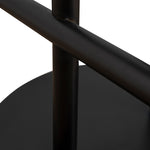 Jovan 68cm Matte Black Bar Stool - Graphite Grey Boucle Bar Stool Blue Steel Sofa- Core   