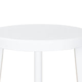 Ex Display - James 65cm Timber Seat Bar Stool - White Bar Stool New Home-Core