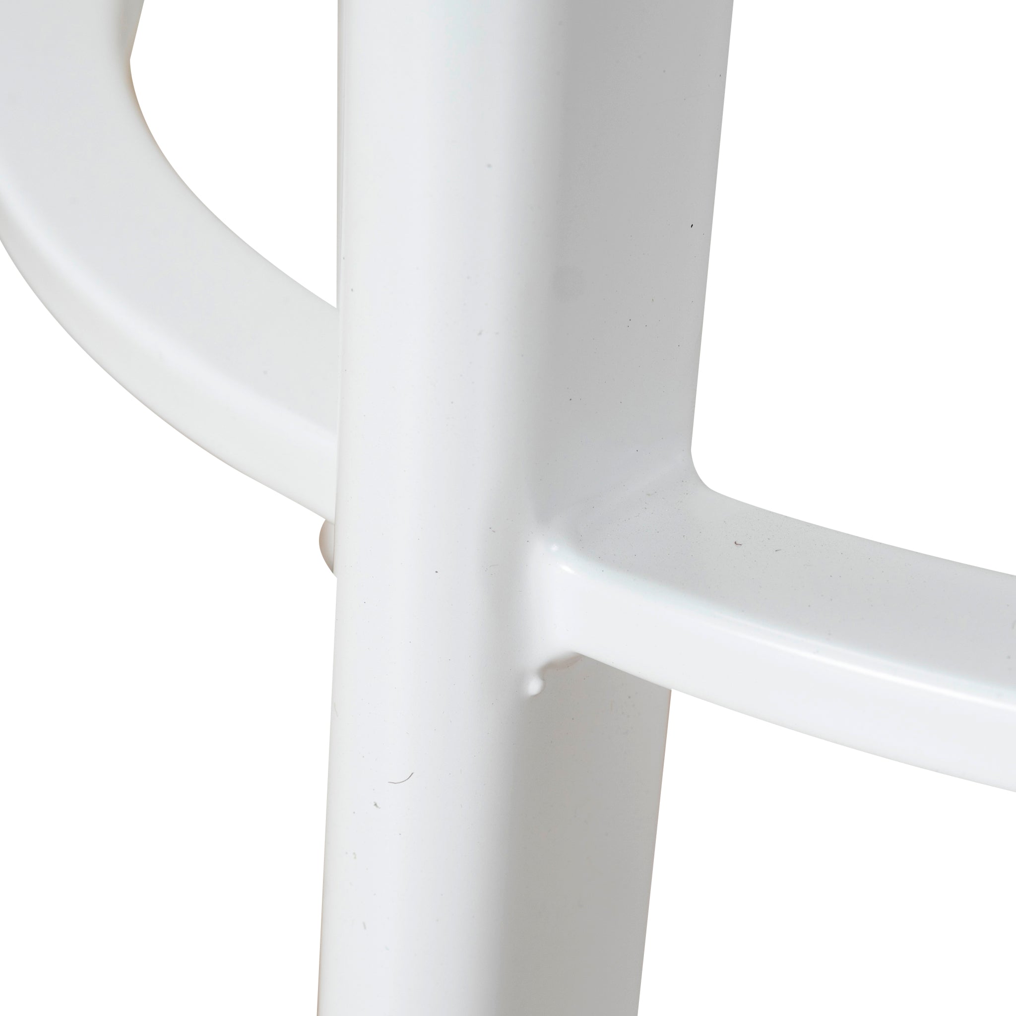 Set of 2 - James 65cm Timber Seat Bar Stool - White Bar Stool New Home-Core
