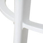 Ex Display - James 65cm Timber Seat Bar Stool - White Bar Stool New Home-Core