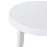 Ex Display - James 65cm Timber Seat Bar Stool - White Bar Stool New Home-Core