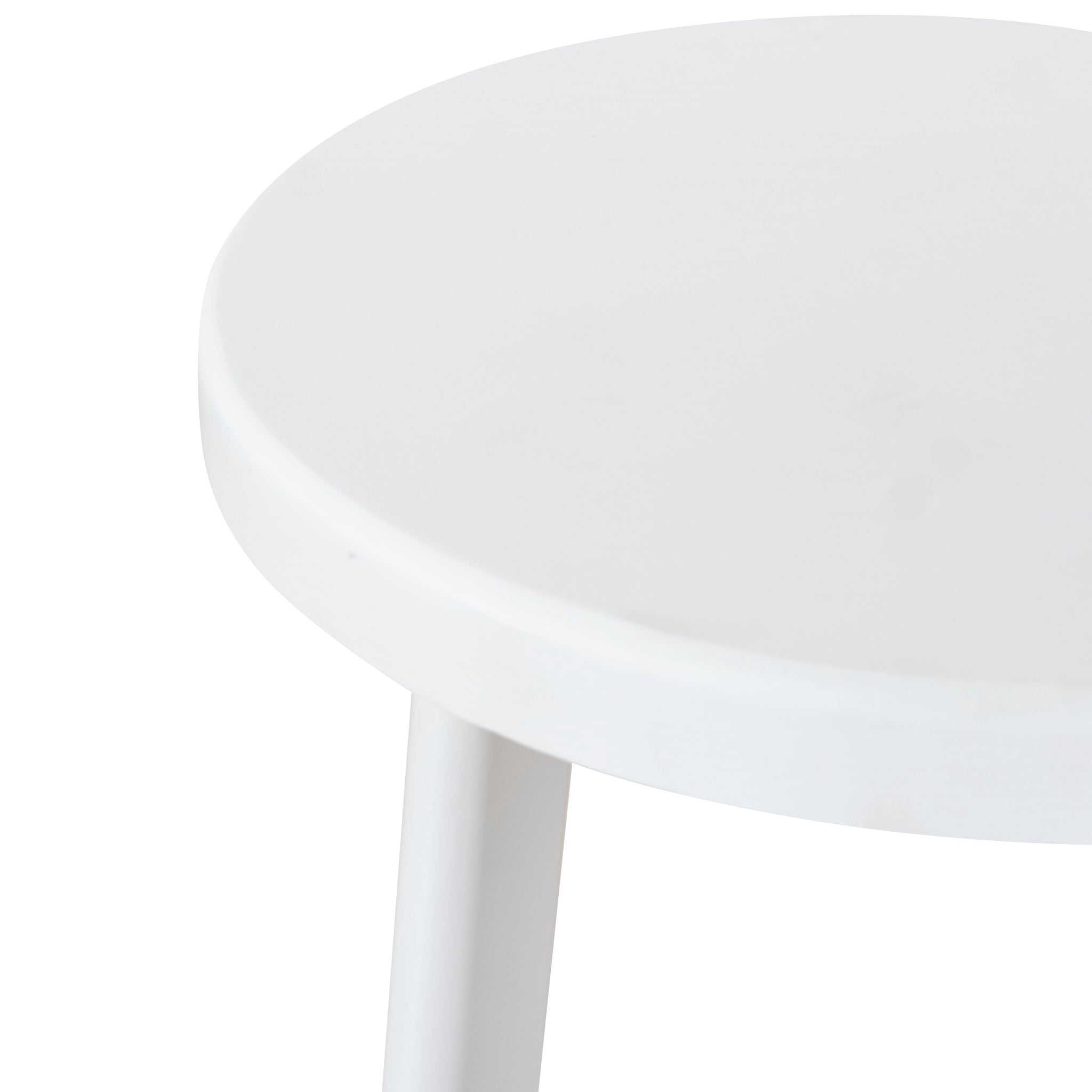 Ex Display - James 65cm Timber Seat Bar Stool - White Bar Stool New Home-Core