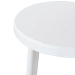 Ex Display - James 65cm Timber Seat Bar Stool - White Bar Stool New Home-Core