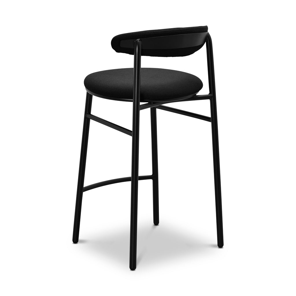 Ex Display - CBS8852-SD 65cm Bar Stool - Full Black Bar Stool Swady-Core