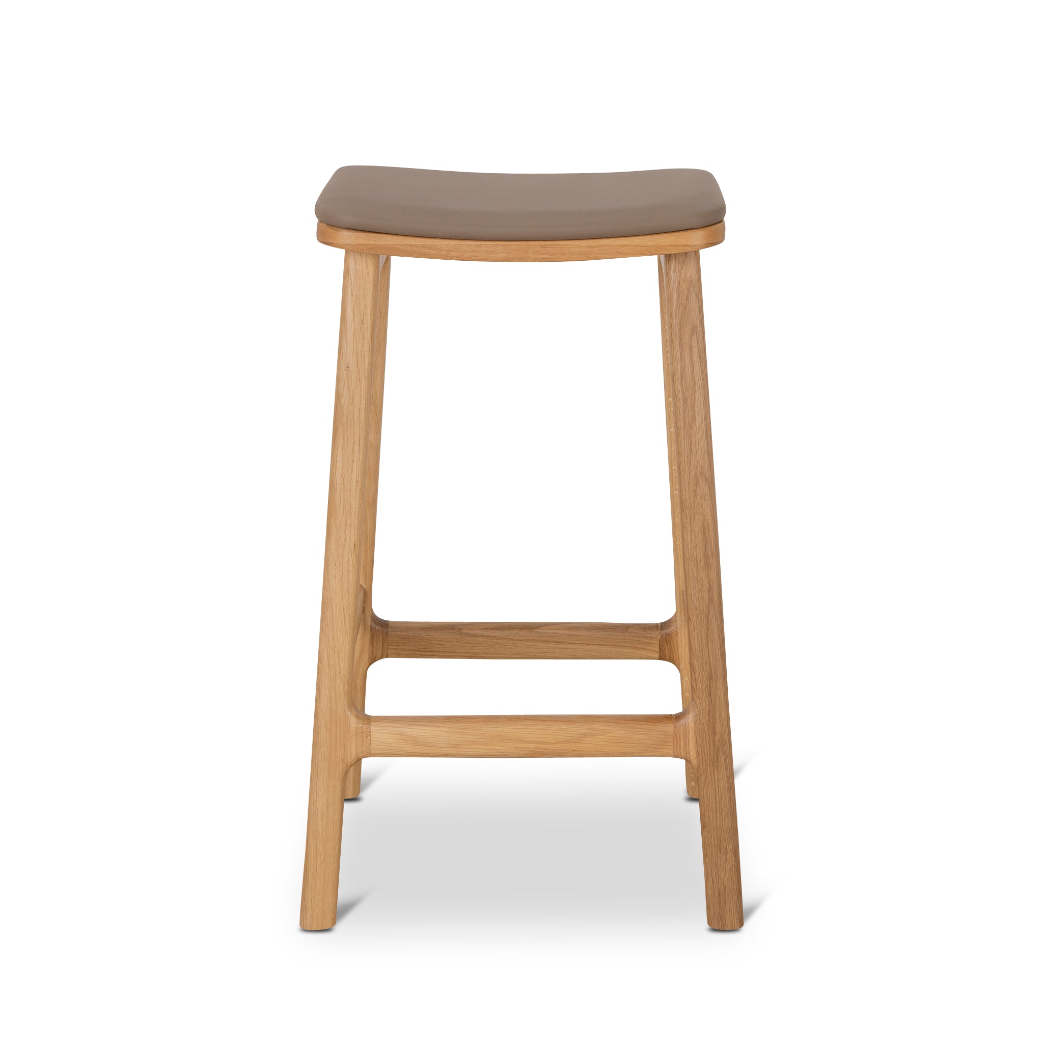 Cyprus 67cm Natural Bar Stool - Mocha Brown | Interior Secrets