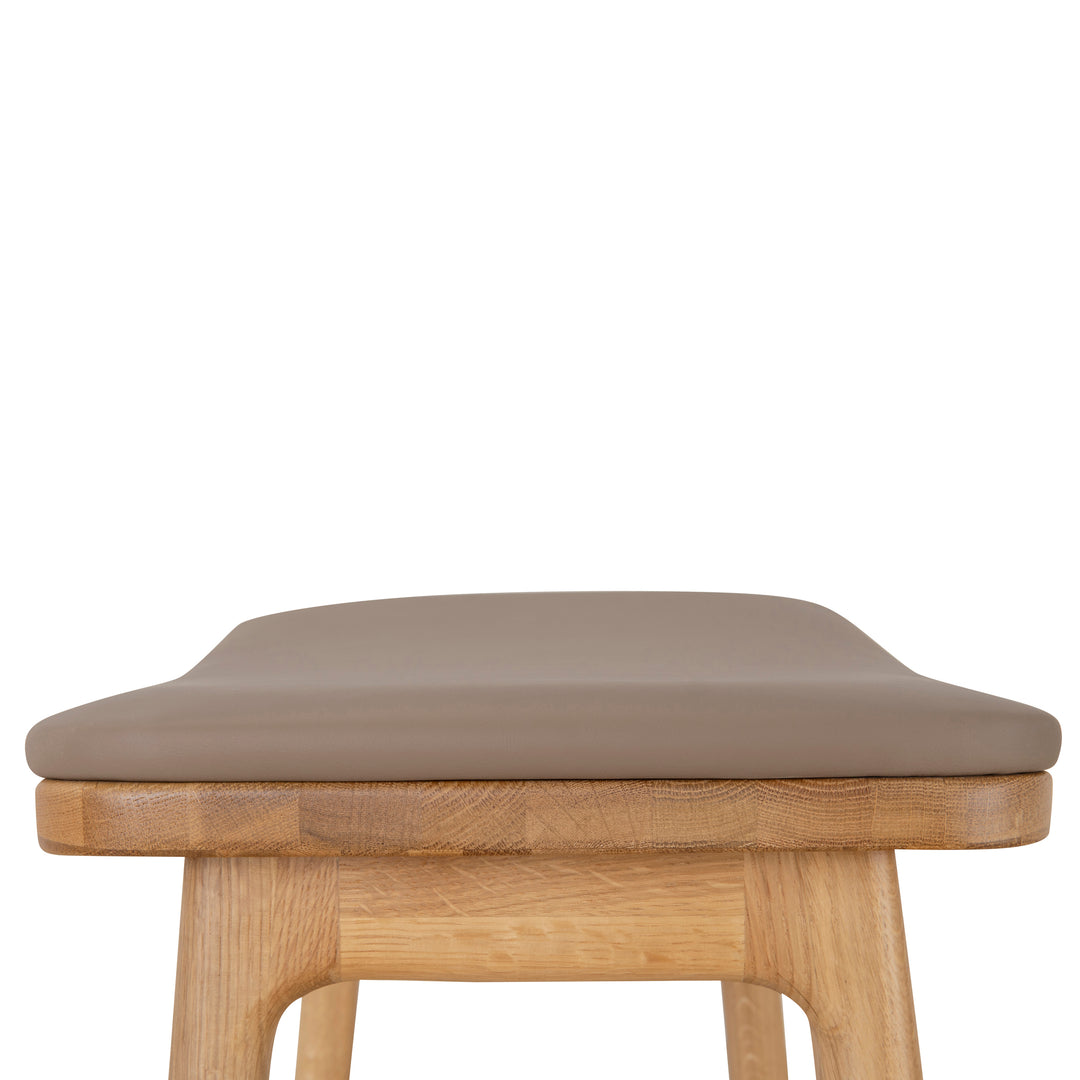 Cyprus 67cm Natural Bar Stool - Mocha Brown | Interior Secrets