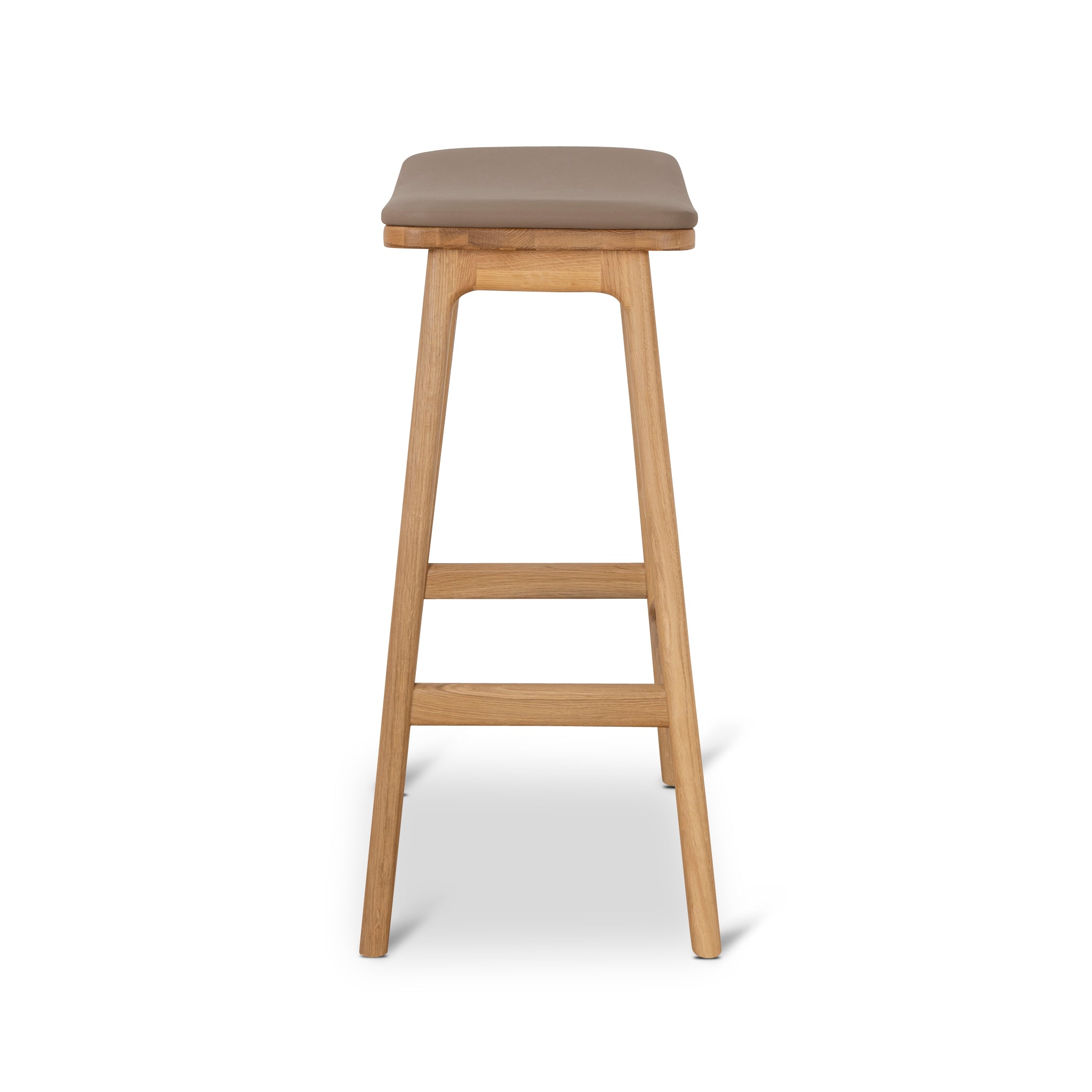 Cyprus 67cm Natural Bar Stool - Mocha Brown | Interior Secrets