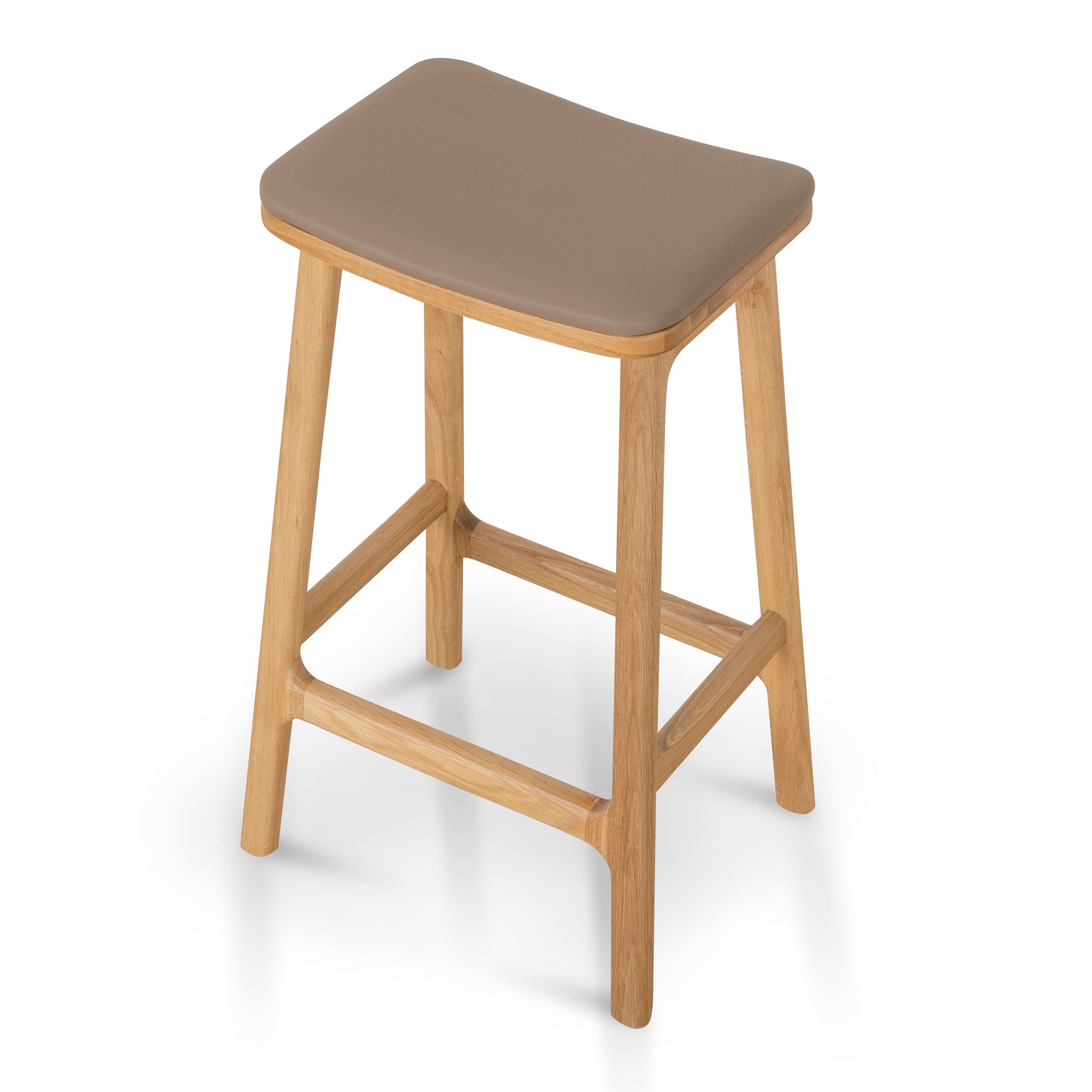 Cyprus 67cm Natural Bar Stool - Mocha Brown | Interior Secrets