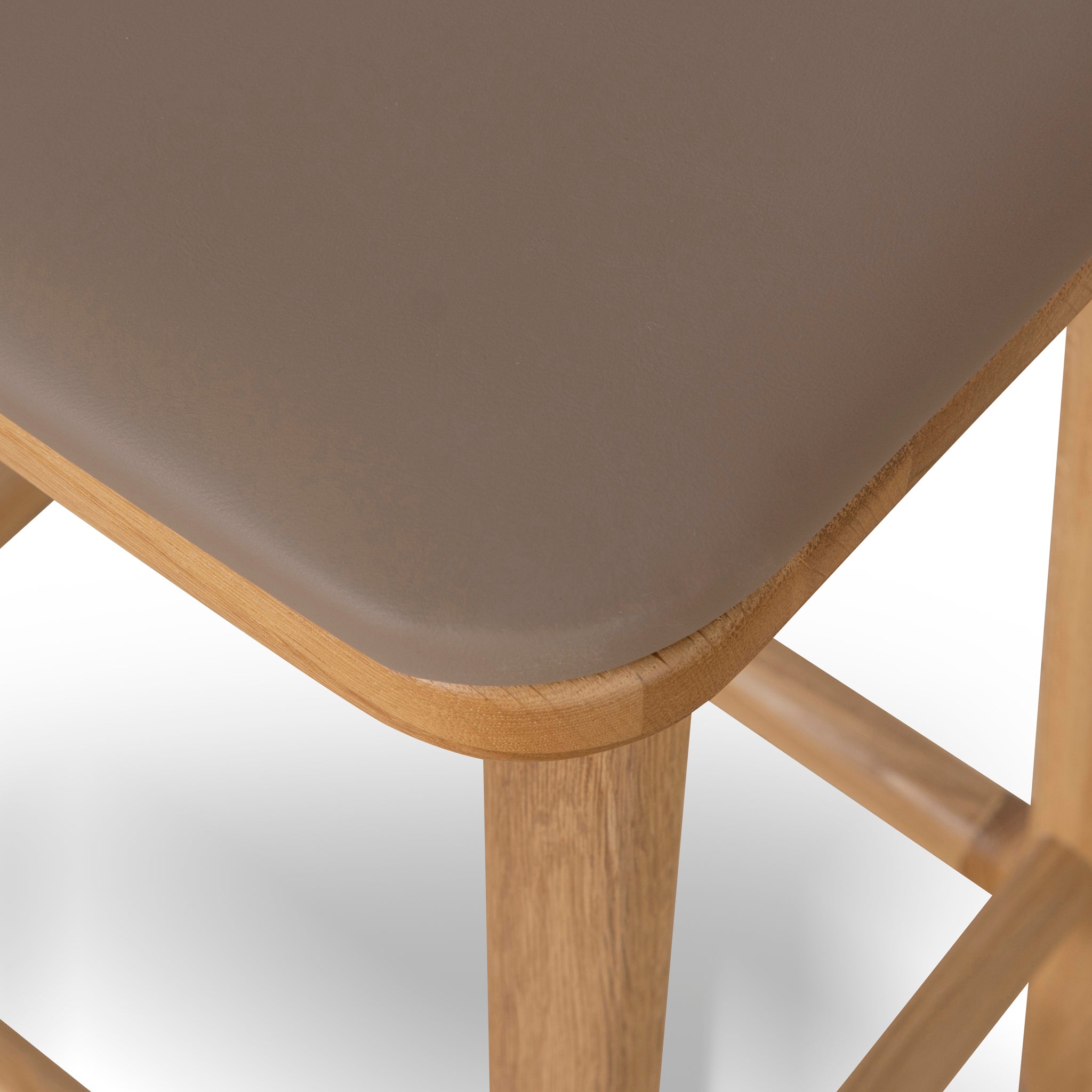 Cyprus 67cm Natural Bar Stool - Mocha Brown | Interior Secrets
