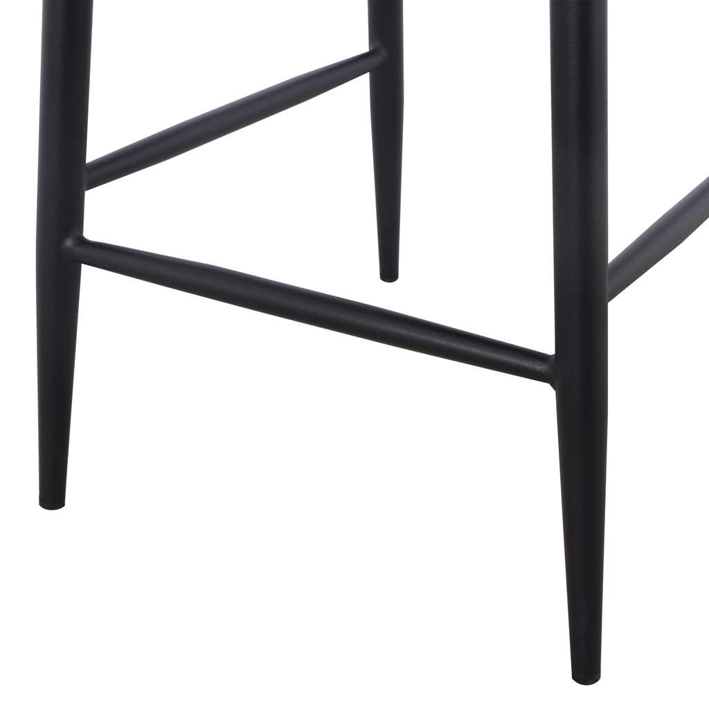 Set of 2 - Perkins 65cm Bar Stool - Pearl Grey Boucle Bar Stool St Chairs-Core   