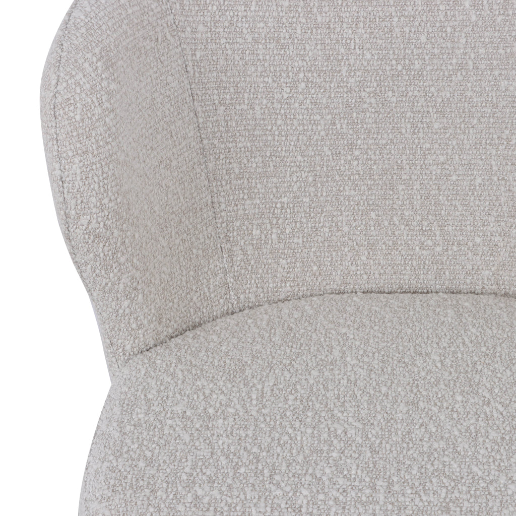 Set of 2 - Perkins 65cm Bar Stool - Pearl Grey Boucle Bar Stool St Chairs-Core   