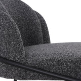 Set of 2 - Abiram 65cm Bar Stool - Anthracite Grey Boucle - Last Set Bar Stool St Chairs-Core