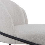 Ex Display - Abiram 65cm Bar Stool - Pearl Grey Boucle Bar Stool St Chairs-Core