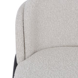 Set of 2 - Abiram 65cm Bar Stool - Pearl Grey Boucle Bar Stool St Chairs-Core