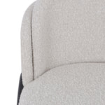 Ex Display - Abiram 65cm Bar Stool - Pearl Grey Boucle Bar Stool St Chairs-Core