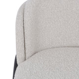 Ex Display - Abiram 65cm Bar Stool - Pearl Grey Boucle Bar Stool St Chairs-Core