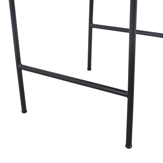 Set of 2 - Abiram 65cm Bar Stool - Pearl Grey Boucle Bar Stool St Chairs-Core   