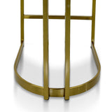 Ex Display - Adela Silver Grey Boucle Bar Stool - Golden Base Bar Stool Blue Steel Sofa- Core