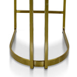 Ex Display - Adela Silver Grey Boucle Bar Stool - Golden Base Bar Stool Blue Steel Sofa- Core