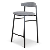 Set of 2 - Oneal 65cm Bar Stool - Lava Grey Bar Stool Swady-Core   
