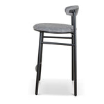 Set of 2 - Oneal 65cm Bar Stool - Lava Grey Bar Stool Swady-Core   