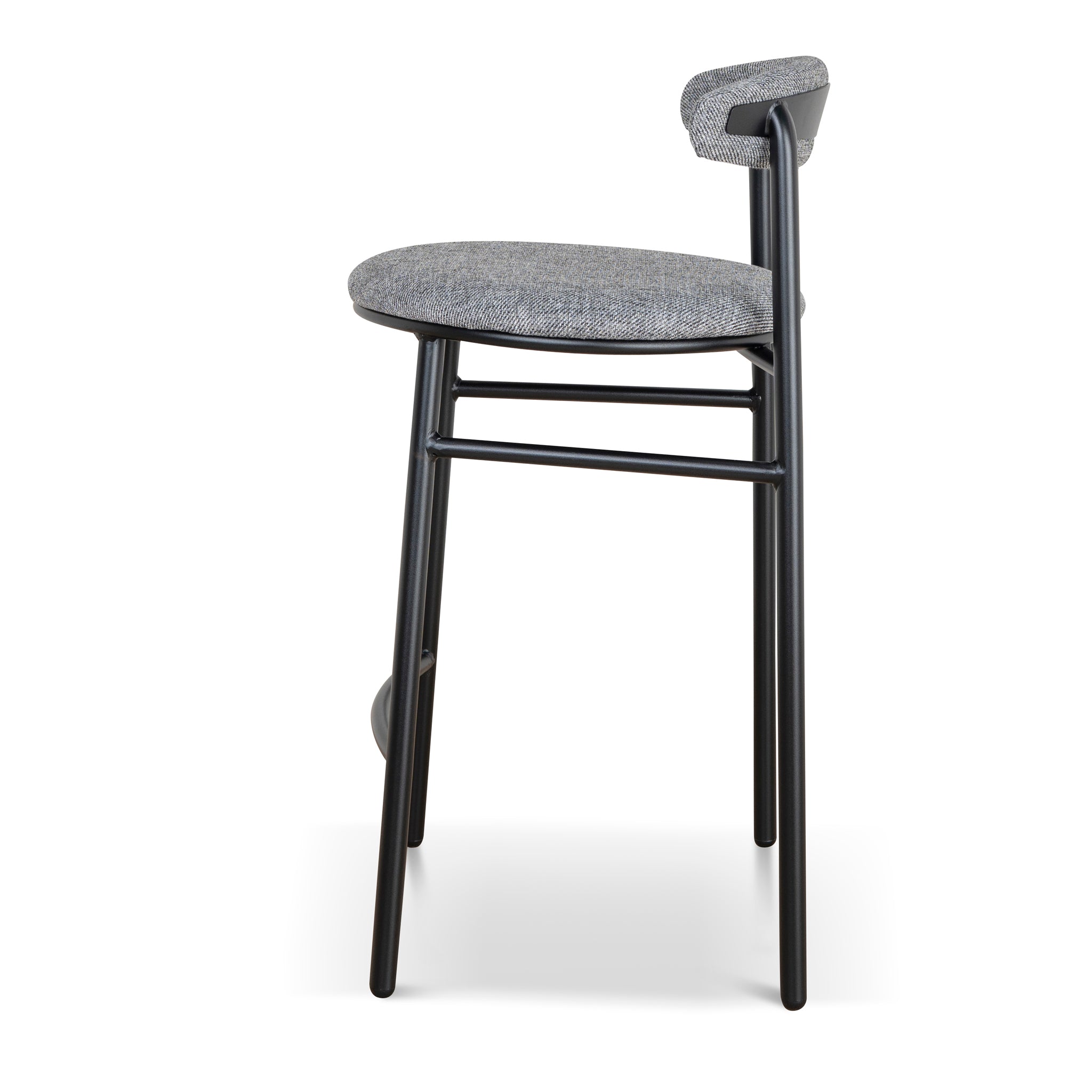 Set of 2 - Oneal 65cm Bar Stool - Lava Grey Bar Stool Swady-Core   