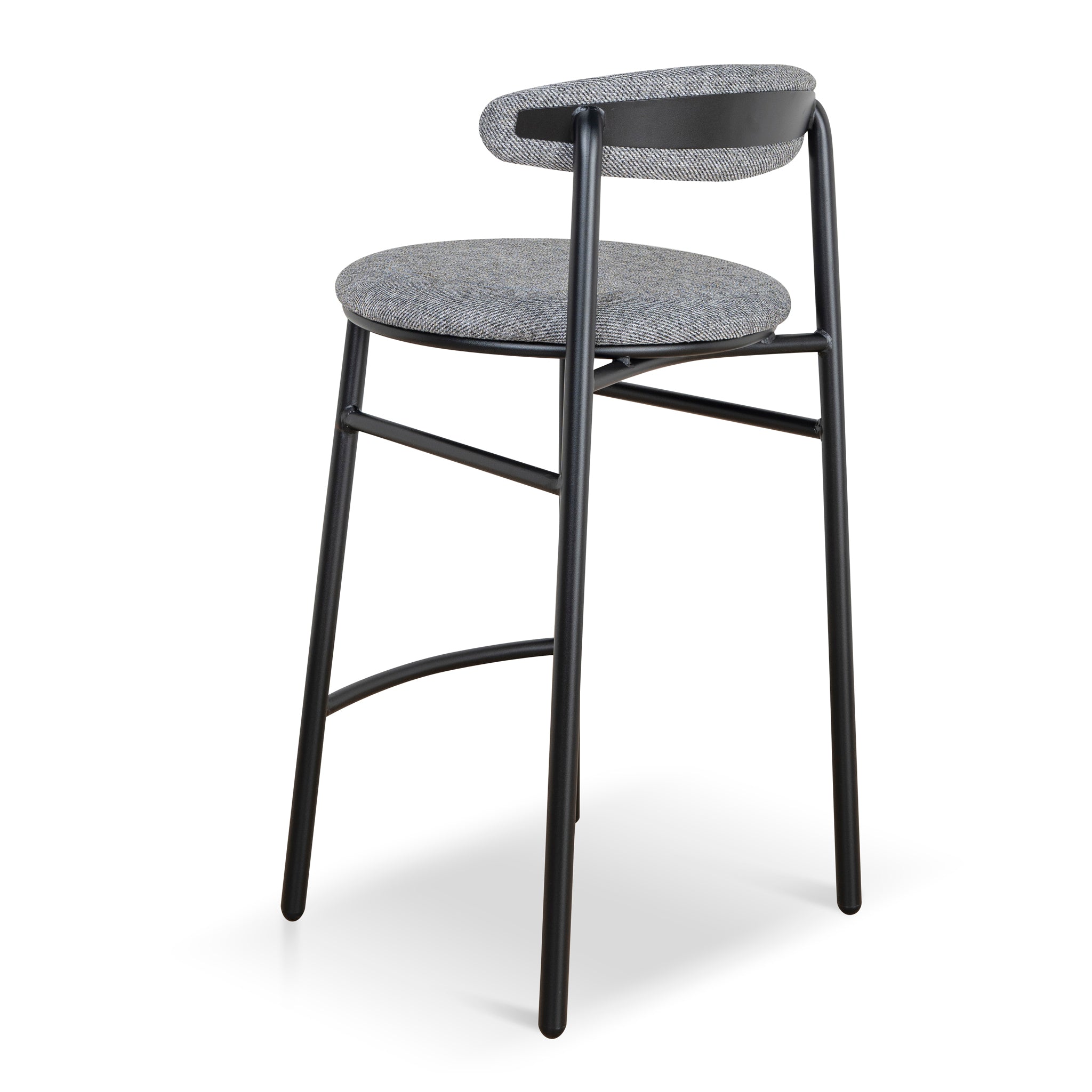 Set of 2 - Oneal 65cm Bar Stool - Lava Grey Bar Stool Swady-Core   