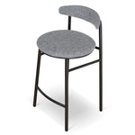 Set of 2 - Oneal 65cm Bar Stool - Lava Grey Bar Stool Swady-Core   