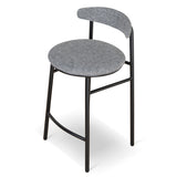 Set of 2 - Oneal 65cm Bar Stool - Lava Grey Bar Stool Swady-Core   