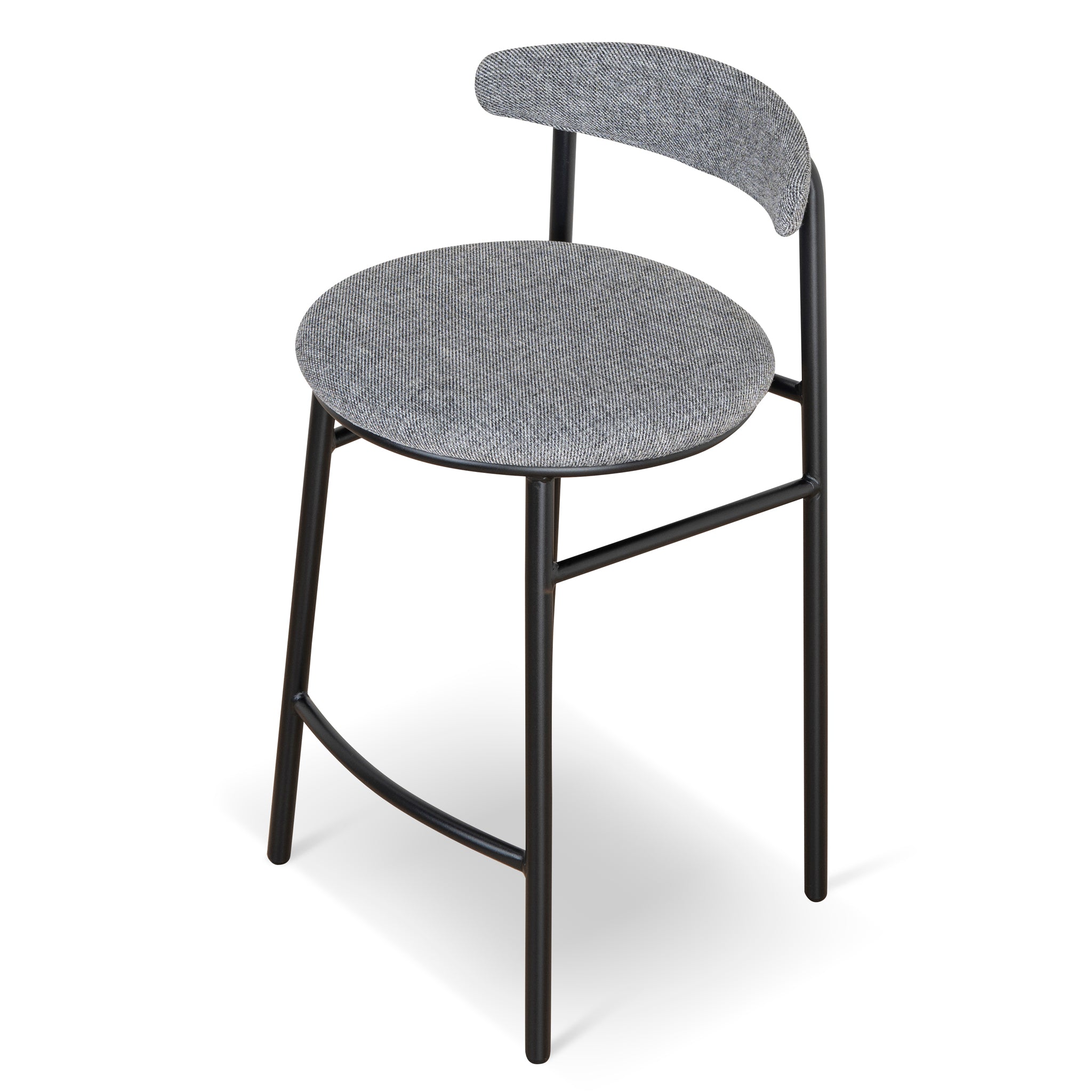 Set of 2 - Oneal 65cm Bar Stool - Lava Grey Bar Stool Swady-Core   