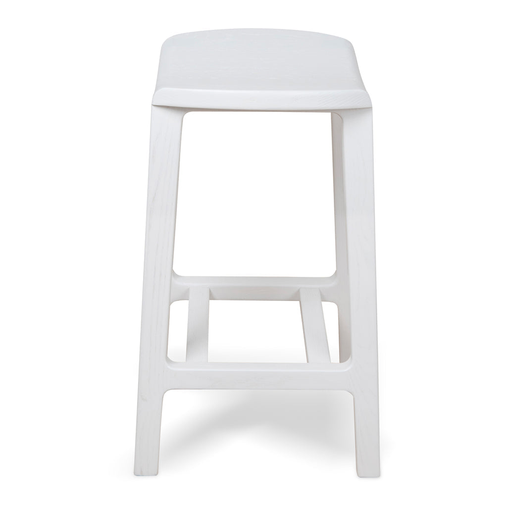 Ex Display - Judy 62cm Bar Stool - White Bar Stool M-Sun-Core