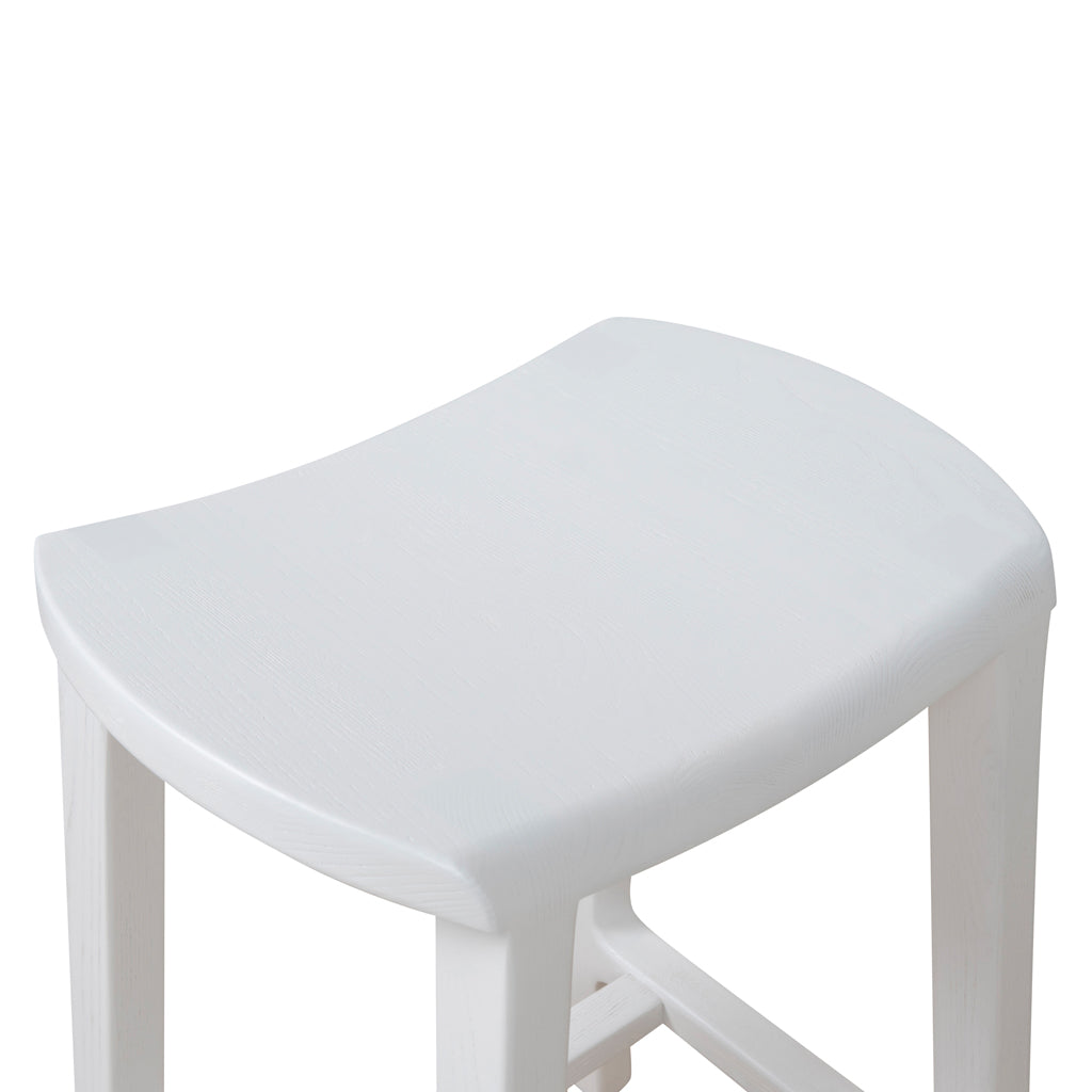 Ex Display - Judy 62cm Bar Stool - White Bar Stool M-Sun-Core