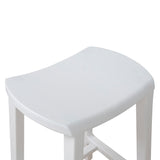 Ex Display - Judy 62cm Bar Stool - White Bar Stool M-Sun-Core