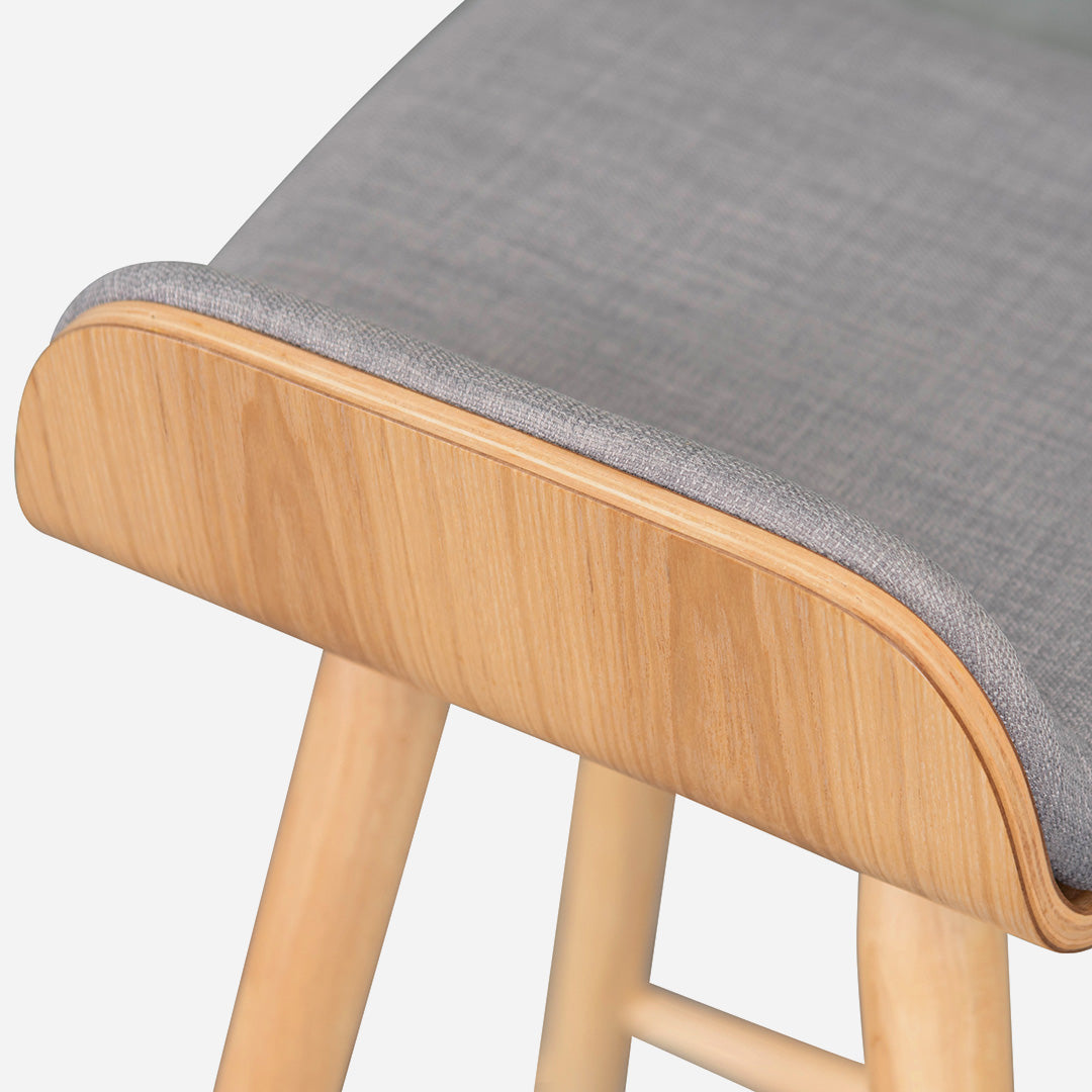 Finn Bar stool - Light Grey - Natural Interior Secrets