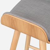 Finn Bar stool - Light Grey - Natural Interior Secrets
