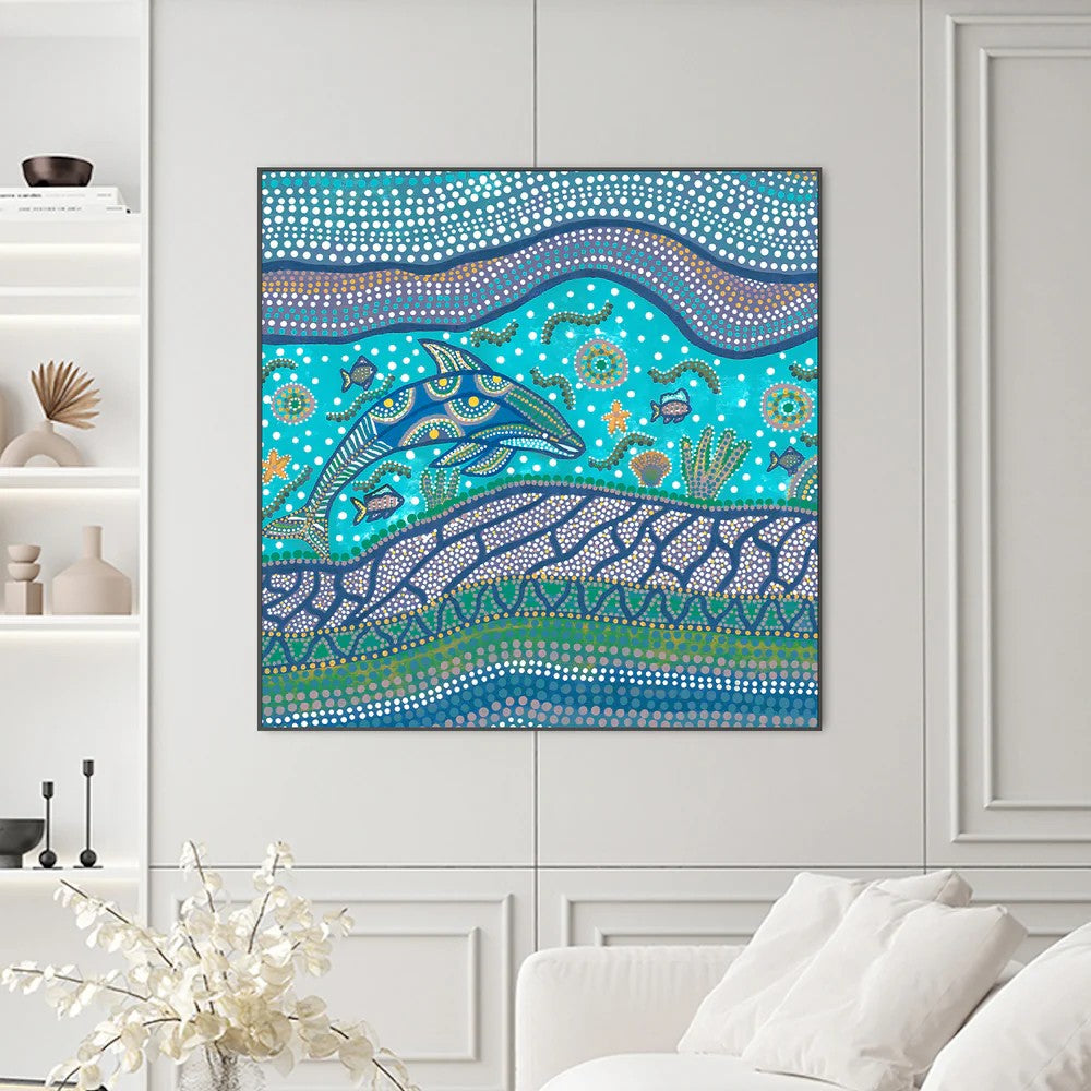 Badarr Journey Turquoise, By Tahni Derbin Wall Art Gioia-Local