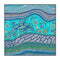 Badarr Journey Turquoise, By Tahni Derbin Wall Art Gioia-Local 50x50cm Framed Canvas Black