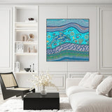 Badarr Journey Turquoise, By Tahni Derbin Wall Art Gioia-Local