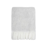Ex Display - Baya Sorrento Wool Blend Throw - Silver Throw Furtex-Local