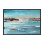 Beach Day, By Amelia Aveline Wall Art Gioia-Local 60x40cm Framed Canvas Black