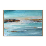 Beach Day, By Amelia Aveline Wall Art Gioia-Local 60x40cm Framed Canvas Oak