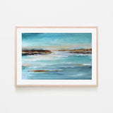 Beach Day, By Amelia Aveline Wall Art Gioia-Local 60x40cm Framed Poster Black