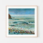 Beach Pebble Colour, By Liana Steinmetz Wall Art Gioia-Local 50x50cm Framed Poster Black