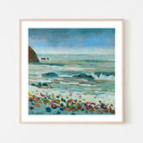 Beach Pebble Colour, By Liana Steinmetz Wall Art Gioia-Local 50x50cm Framed Poster Black