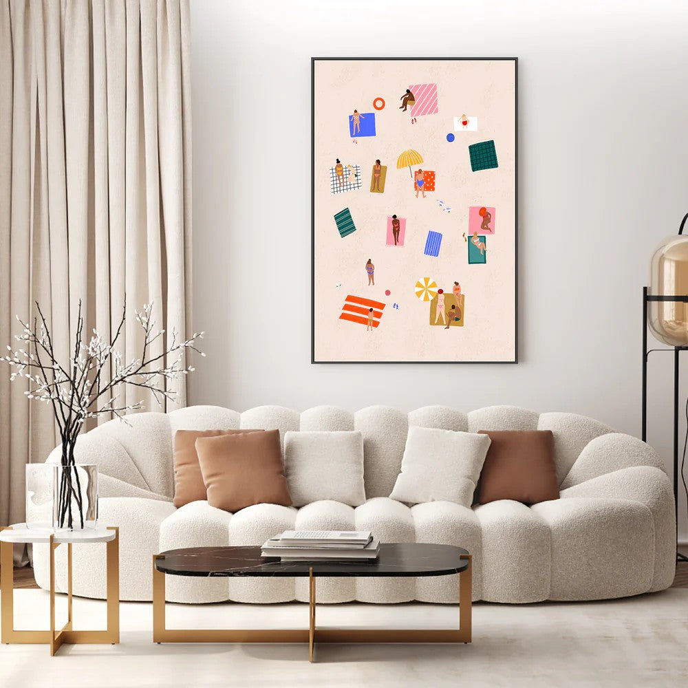 Beach Towel Harmony, By Bea Muller Wall Art Gioia-Local