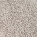 Fabric Sample - Beige White Fleece Fabric Swatch Interior Secrets