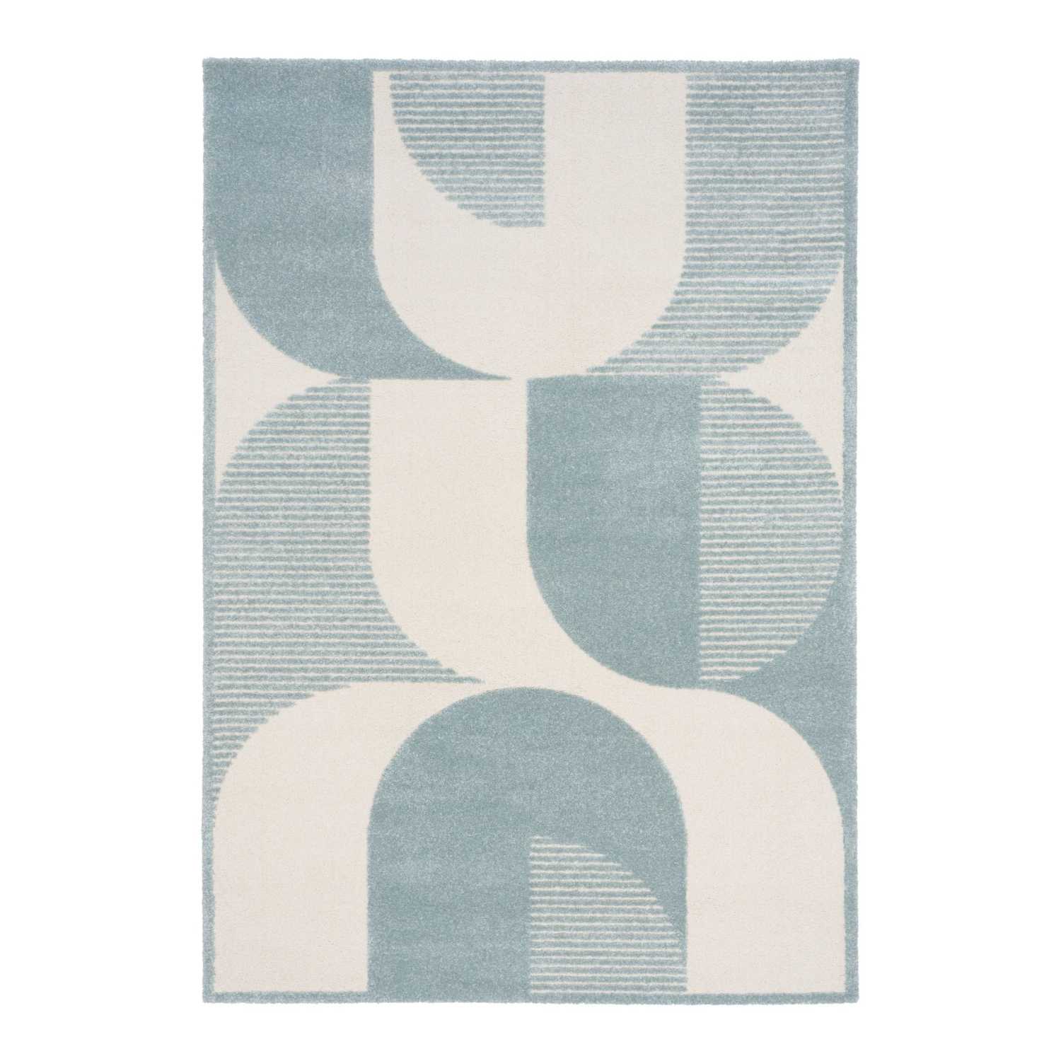 Ex Display - Bentleigh 240 x 340cm Rug - Blue & White | Interior Secrets