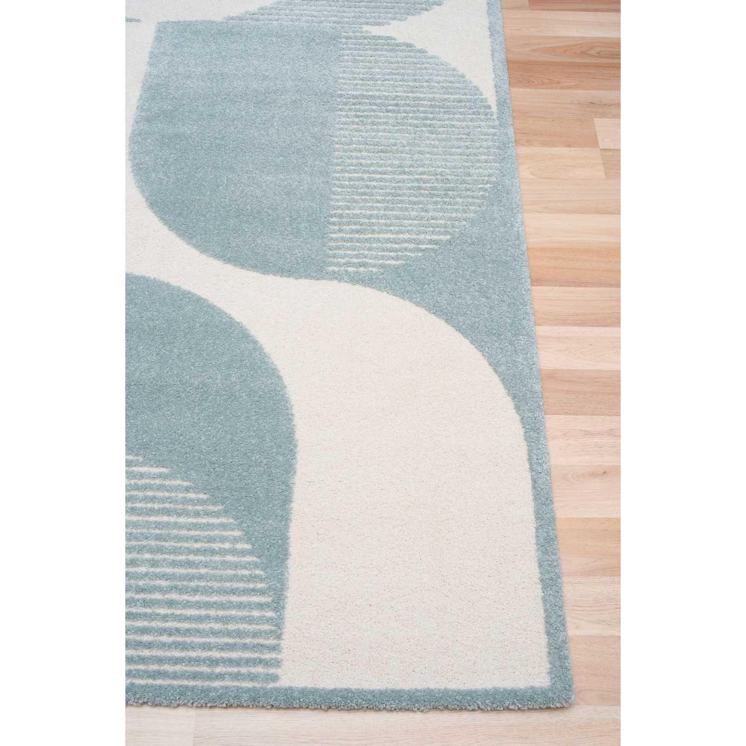 Ex Display - Bentleigh 240 x 340cm Rug - Blue & White Rug Mos-Local